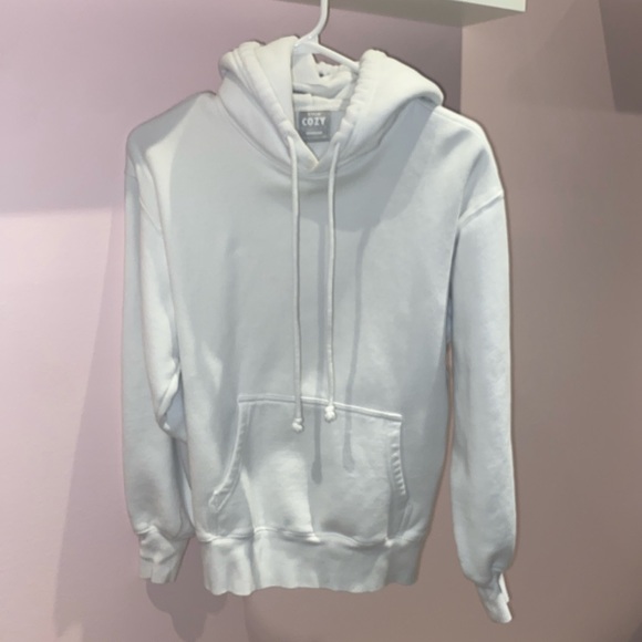 Aritiza white boyfriend hoodie - Picture 1 of 4